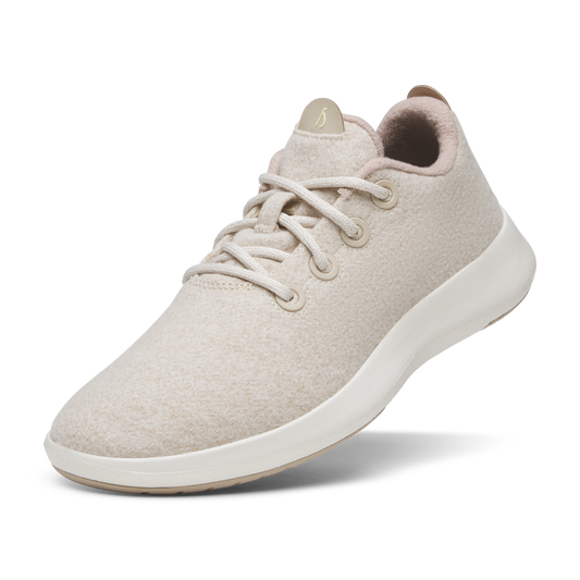 Women's Wool Runner Mizzle - Stony Cream (Natural White Sole)